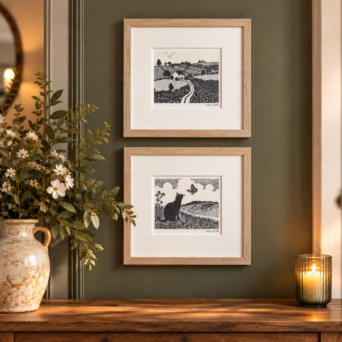 Rural Studies II | Framed Print Set by Laura Bolton