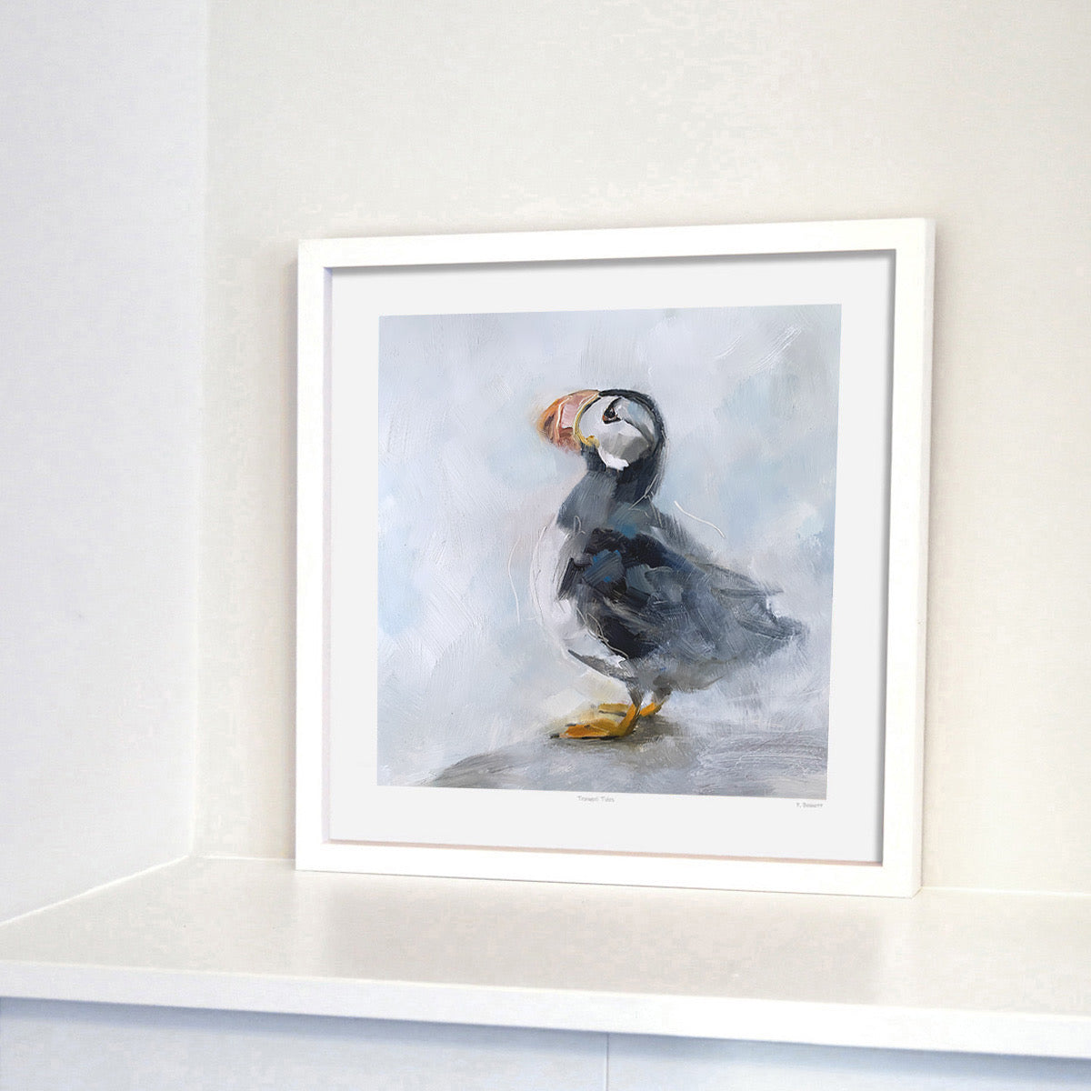 Puffin | Framed Print by Julie Brunn