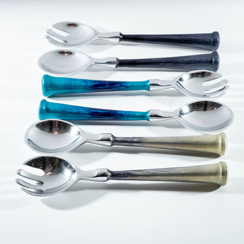 Brushed Salad Servers