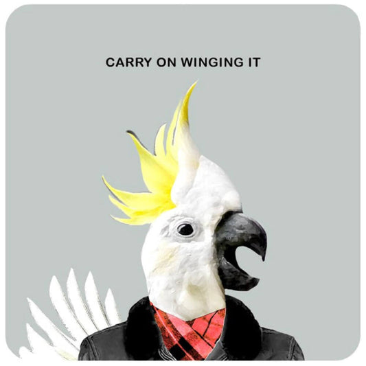 Carry On Winging It | Drinks Coaster