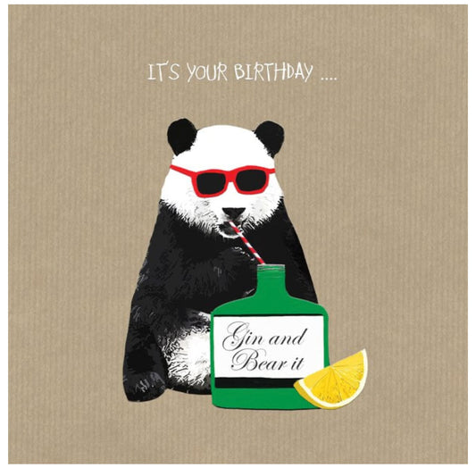 Gin & Bear It |Sally Scaffardi Card | Red Lobster Gallery | Sheringham