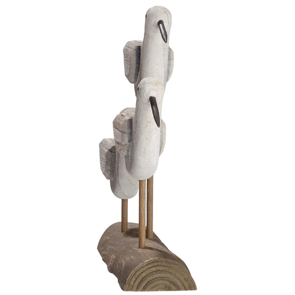 Decorative sculpture of a bird on a white background