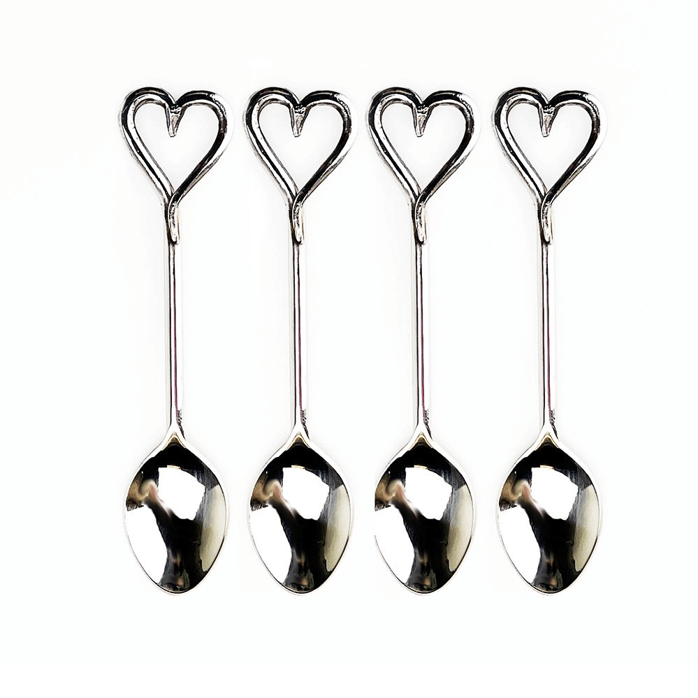 Love Heart Set of 4 Teaspoons | Red Lobster Gallery