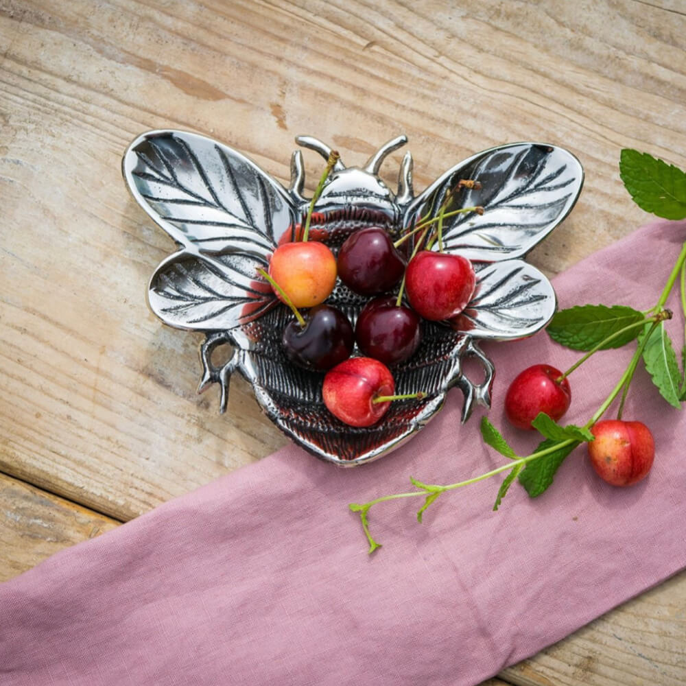 Silver Bumblebee Trinket & Serving Dish