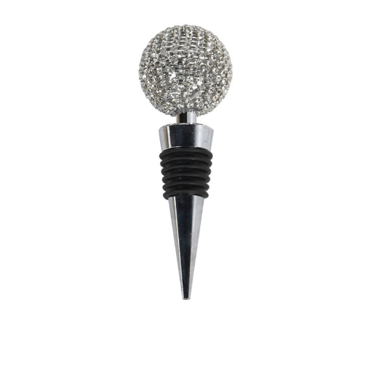 Silver Diamante Bottle Stopper