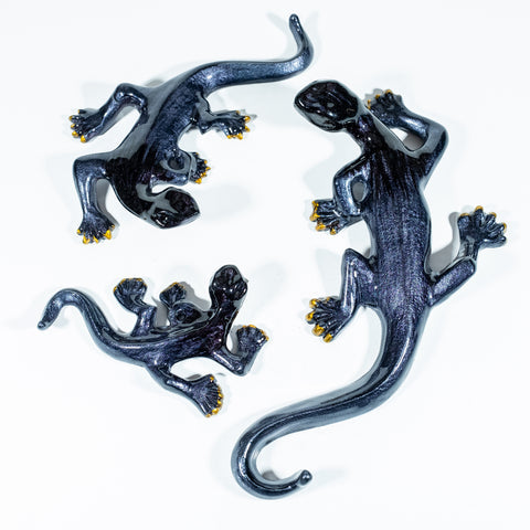 Small Brushed Black Gecko | Red Lobster Gallery