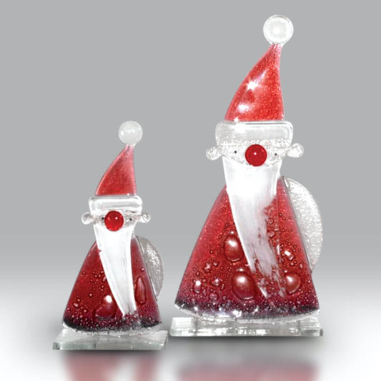 Small Fused Glass Santa