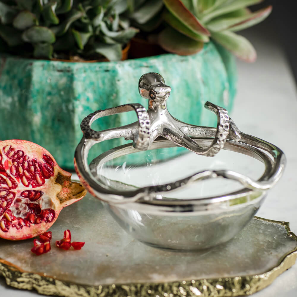 Small Octopus Glass Bowl 
