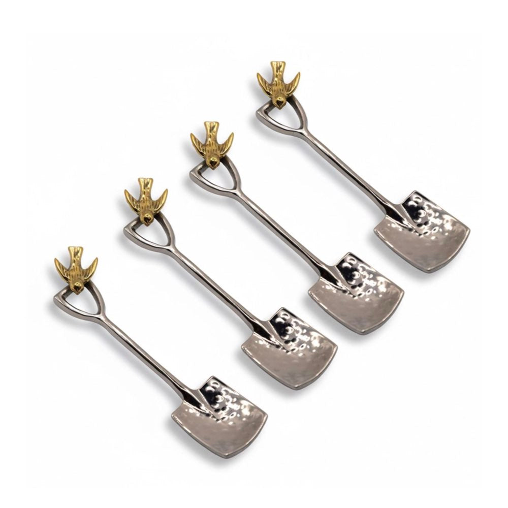 Spade & Swallow Coffee Spoons | Set of Four