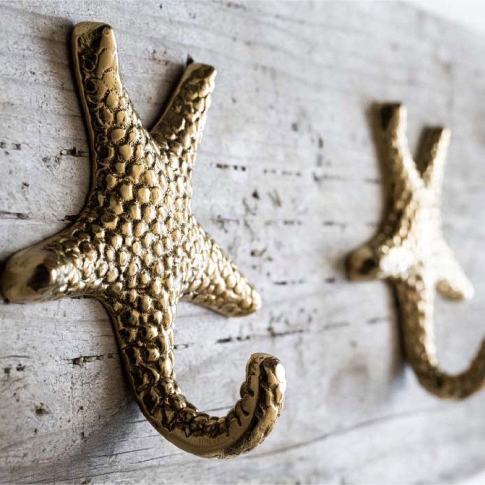 Gold Starfish Wall Hook