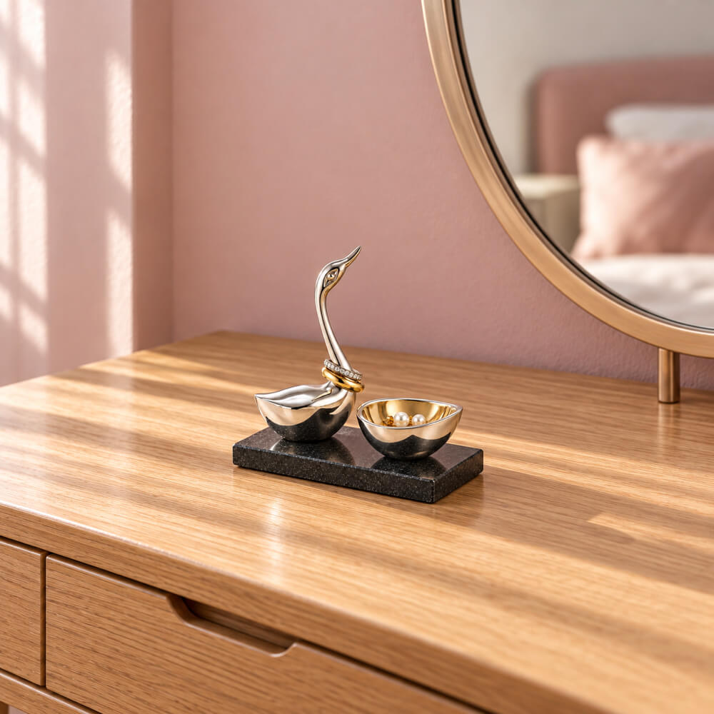 Swan Ring & Earring Holder