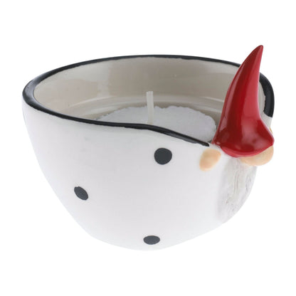 Peek-a-boo White Santa Bowl | Small and Large