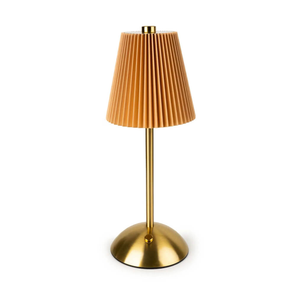 Taupe & Gold Touch Table Lamp