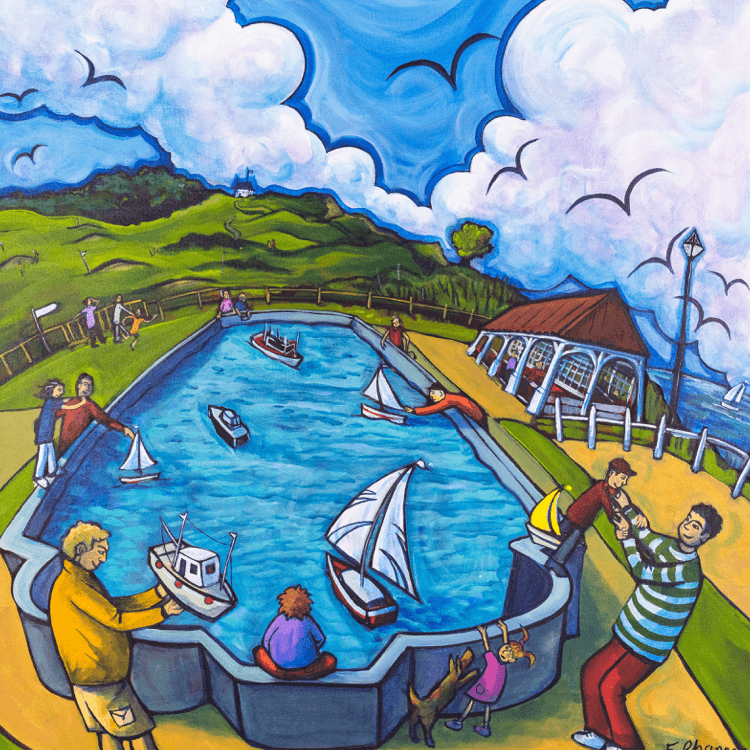 The Boating Lake - Sheringham Card
