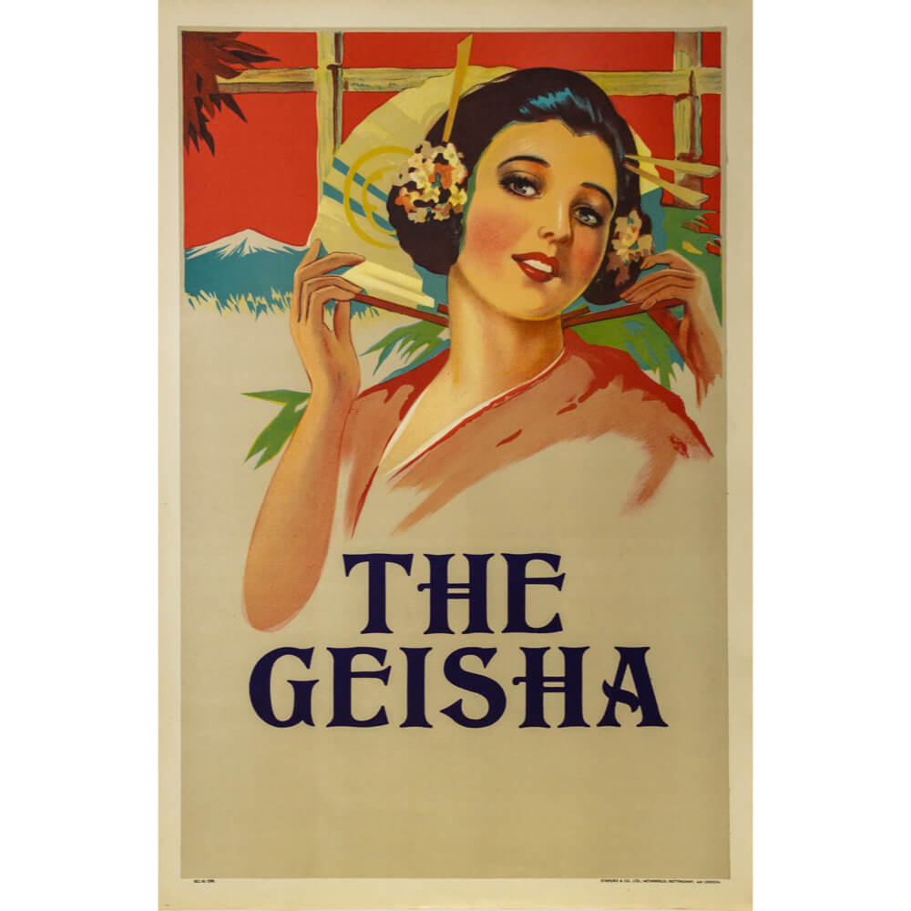 The Geisha | 1910-1920 Original Vintage Poster | Red Lobster Gallery