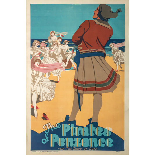 The Pirates of Penzance 1910-1920 Original Vintage Poster | Red Lobster Gallery