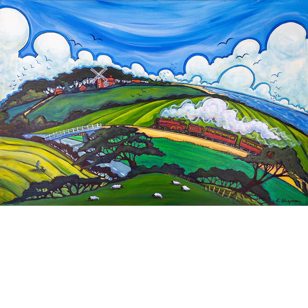 The Poppy Line to Weybourne | Limited Edition Print by Emily Chapman