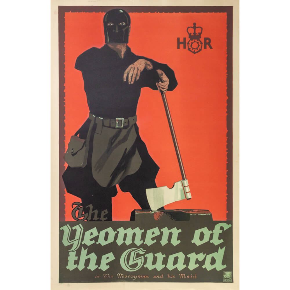 The Yeomen of the Guard or The Merryman and His Maid 1910-1920 Original Vintage Poster | Red Lobster Gallery