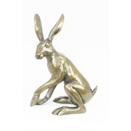 Sitting Hare | Cold Cast Bronze