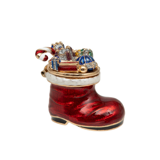 Christmas Boot Trinket Box