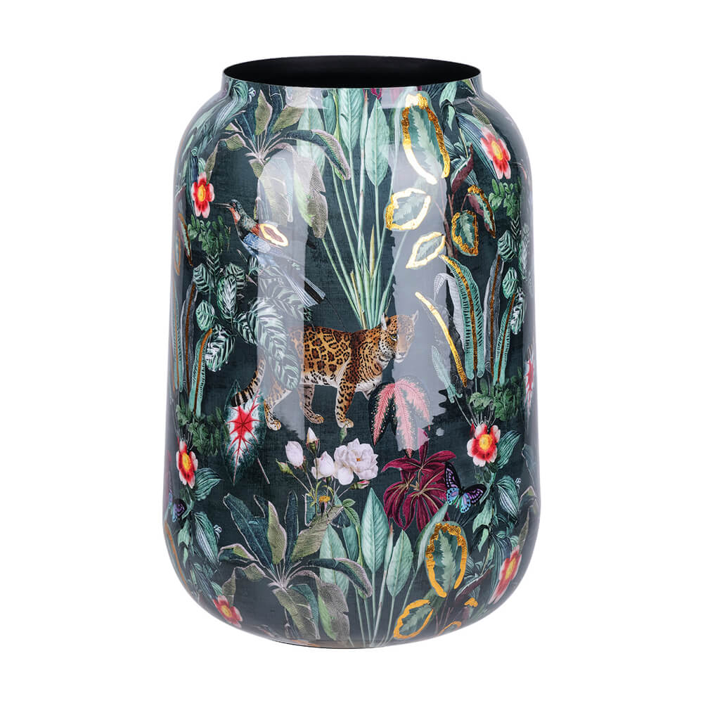Tropical Floral Vase