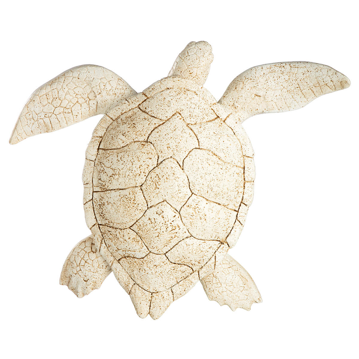 Decorative turtle wall art with a cracked shell design on a white background