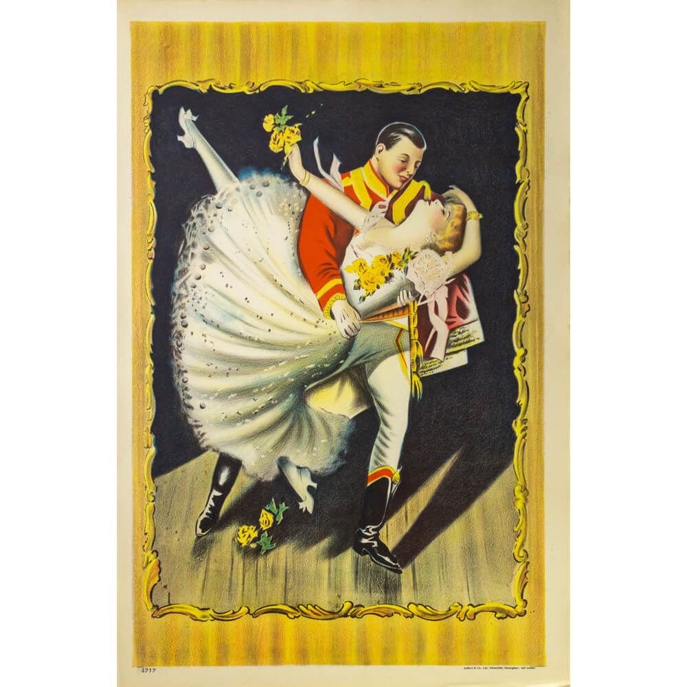 Dancing Couple c1900s Original Vintage Poster | Red Lobster Gallery
