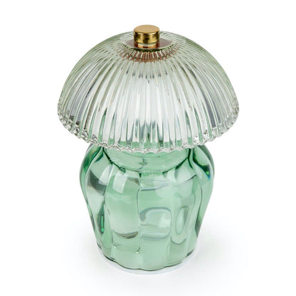 Vintage Style Table Lamp | Green Glass