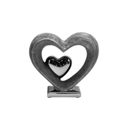 Vulcano Double Heart Sculpture