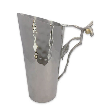 Water Pitcher with Olive Design Handle 