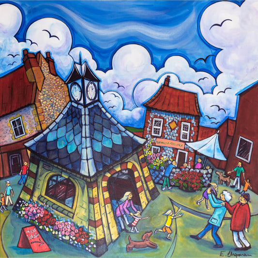 We Will Meet You at the Clock, Sheringham | Original by Emily Chapman | Red Lobster Gallery 