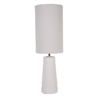 White Ceramic Table Lamp with Shade