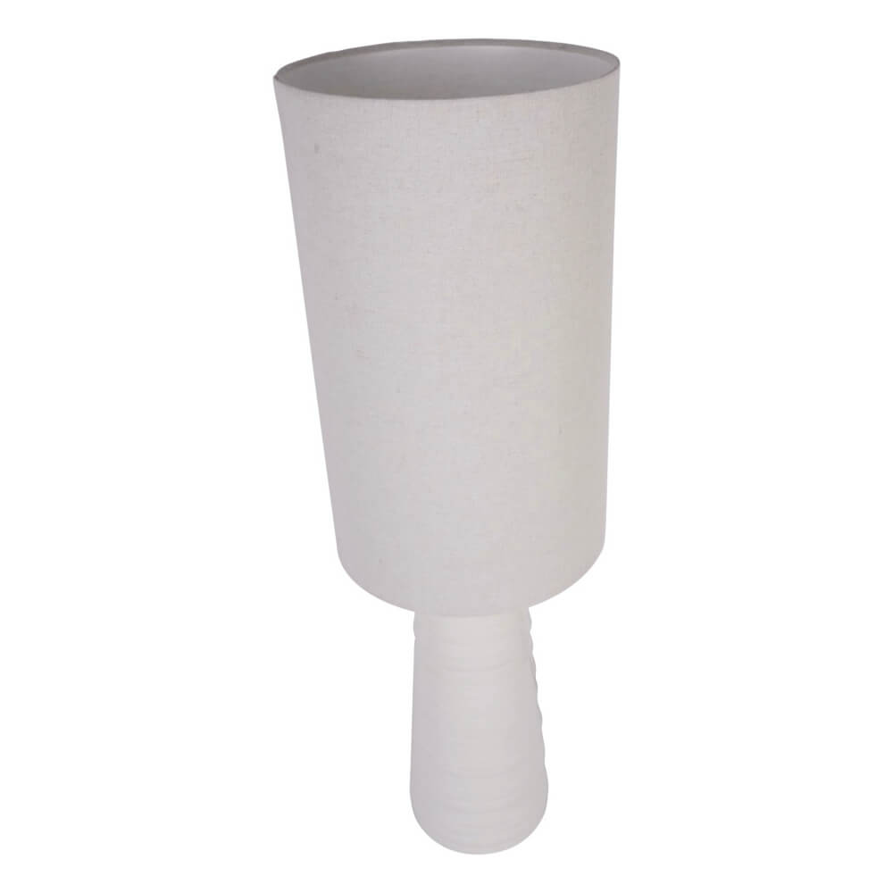 White Ceramic Table Lamp with Shade