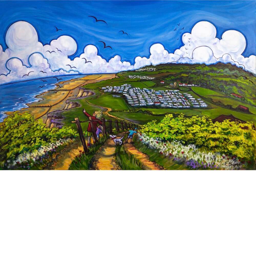 With the Wind in our Hair, Sheringham | Limited Edition Print by Emily Chapman