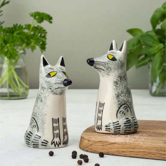 Wolf Salt & Pepper Shakers