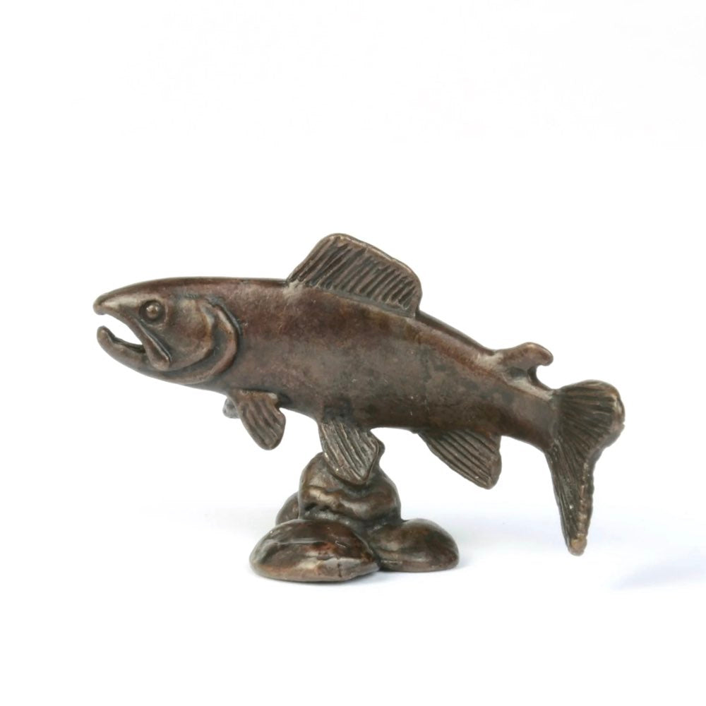 Miniature bronze salmon swimming by David Meredith 