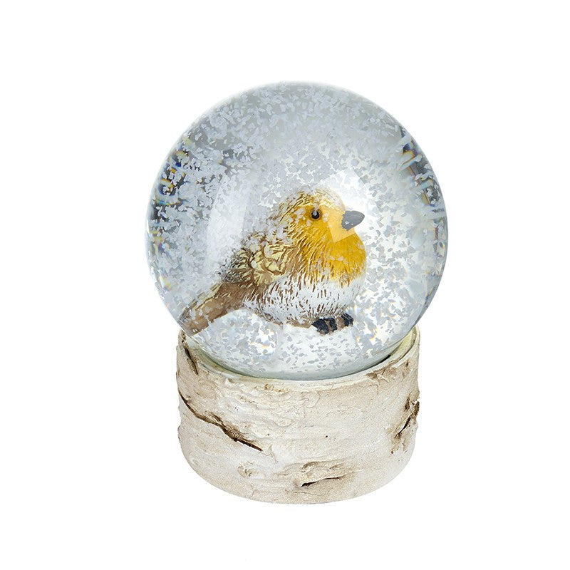 Robin Christmas Snow Globe