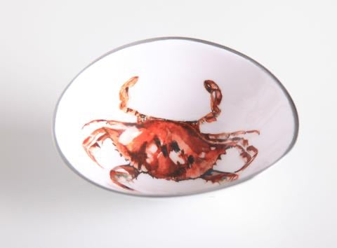 Small Oval Bowl Crab red Lobster gallery Sheringham