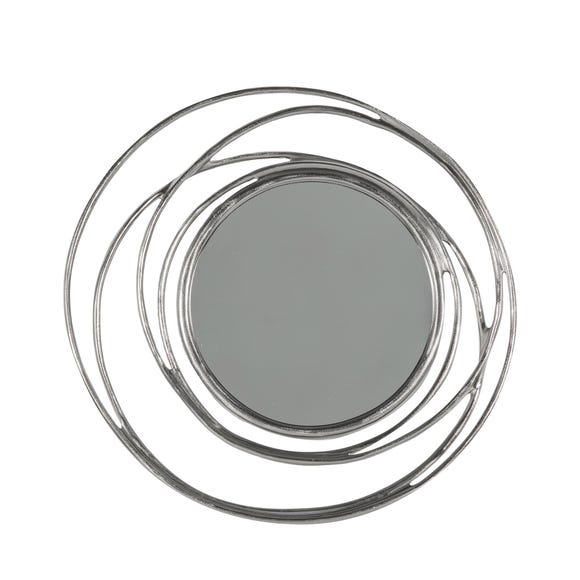 Swirl Mirror Satin Silver | CLICK & COLLECT ONLY