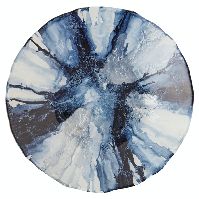 Abstract Blue Bowl