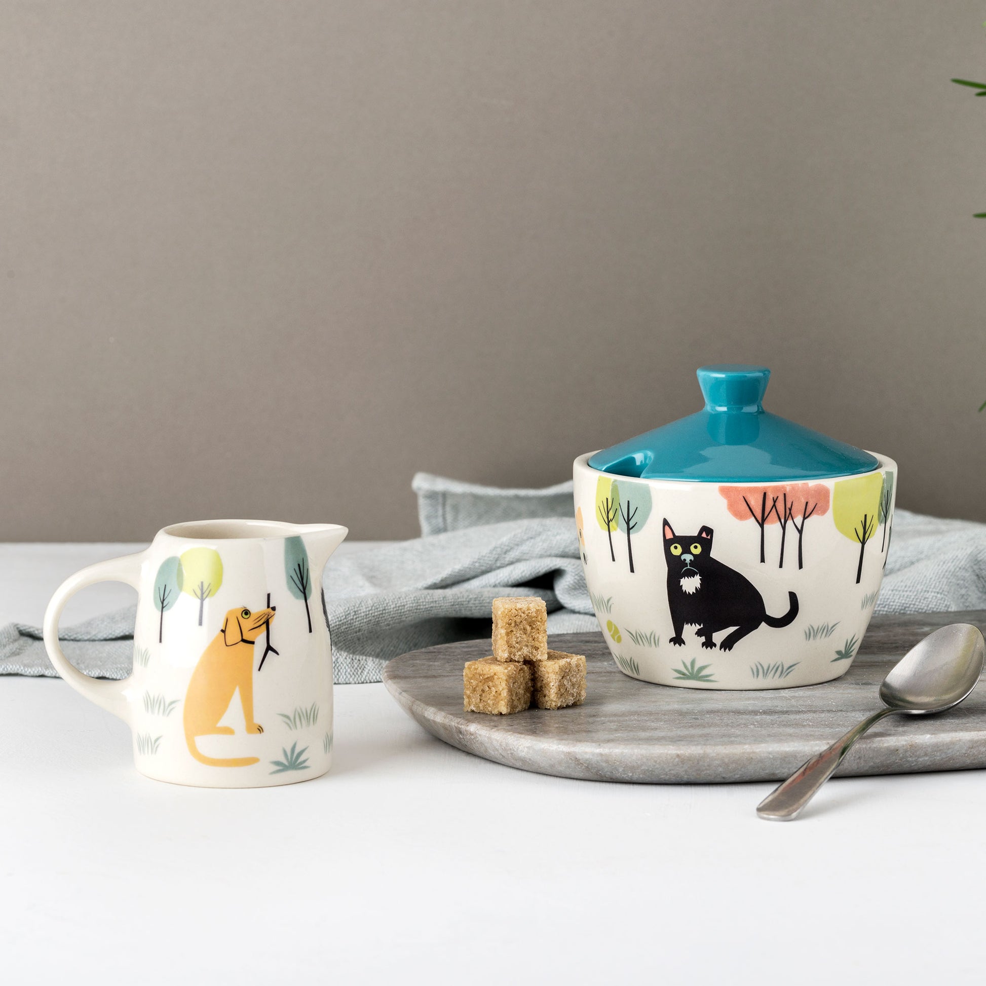 Dog Sugar Pot by Hannah Turner | Red Lobster Gallery 