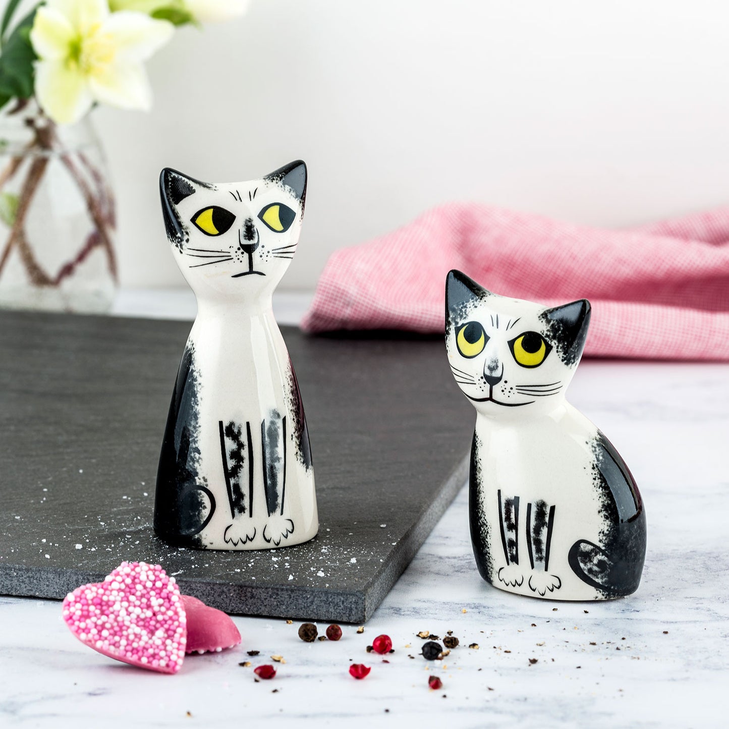 Cat Salt & Pepper | Black & White