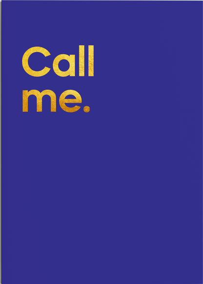Call Me – Blondie | Card