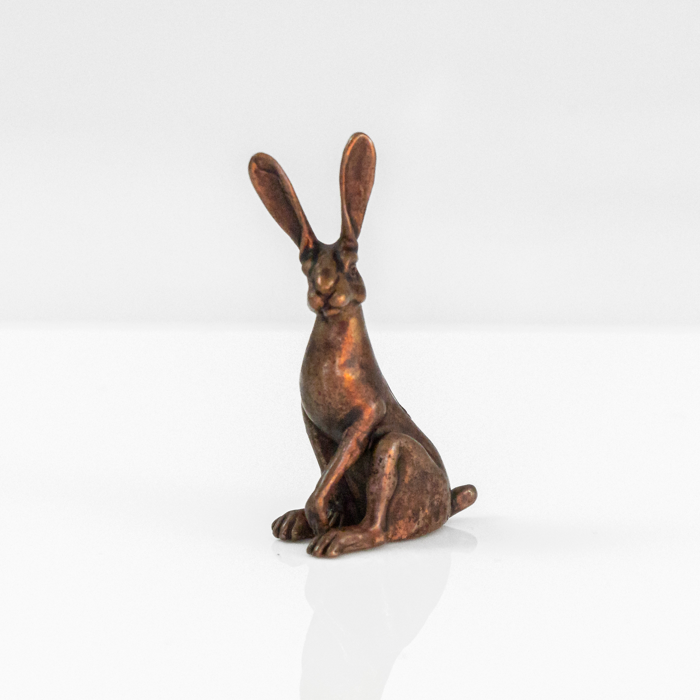 Sitting Hare | Solid Bonsai Bronze