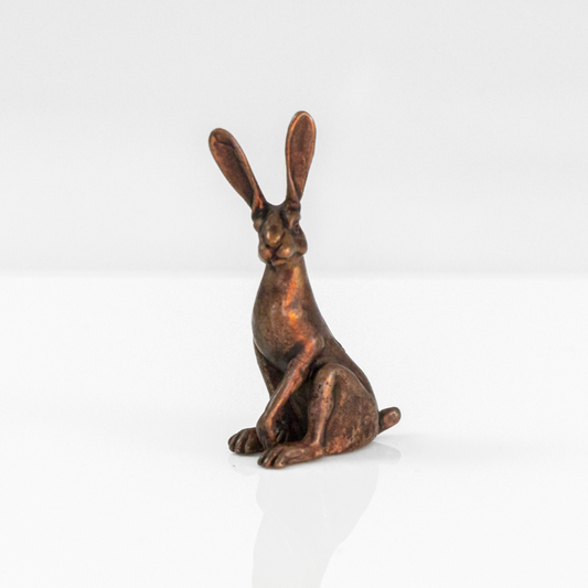 Sitting Hare | Solid Bonsai Bronze