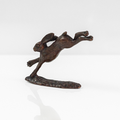 Leaping Hare | Solid Bonsai Bronze