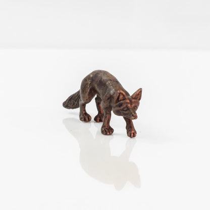 Fox Walking |Solid Bonsai Bronze