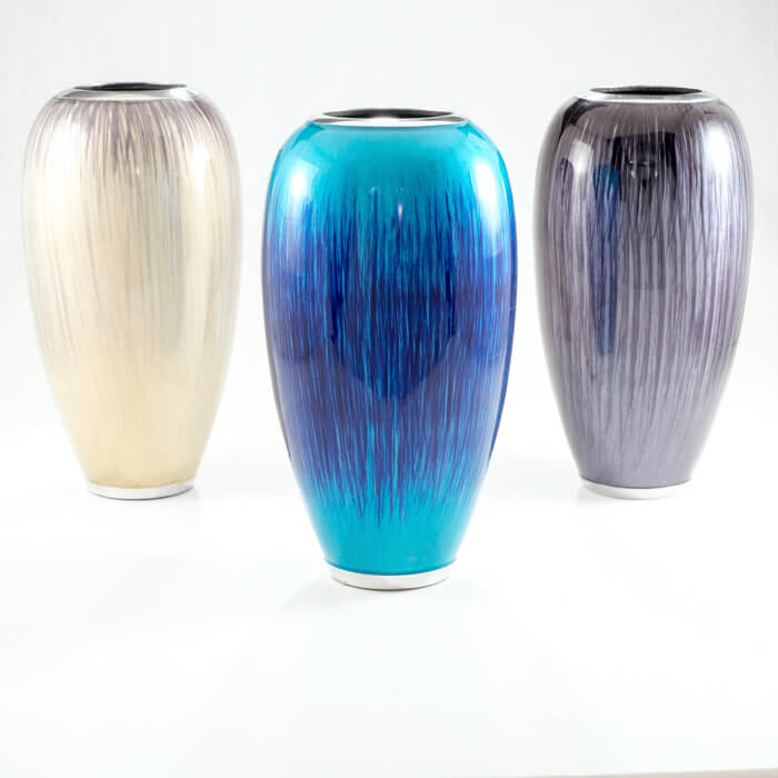Brushed Aluminium Vase