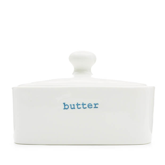 White Ceramic Butter Dish