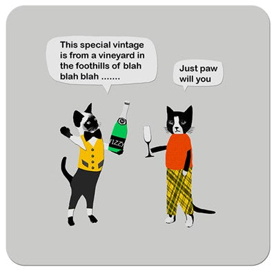 Cat – Just Paw | Drinks Coaster